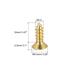 Brass Wood Screws Phillips Flat Head Self Tapping Connectors for Door