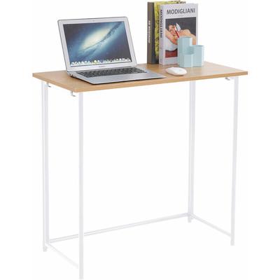 Svita - Schreibtisch Klappbar Schmal Platzsparend Mehrzweck-Computertisch 80x40x76cm Eiche Image