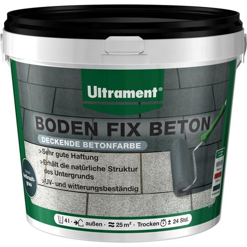 Ultrament - Boden Fix Betonfarbe, Bodenfarbe, 4 Liter, Rot