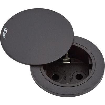 159280004100 Einbau-Steckdosenleiste 1fach Schwarz 1 St. - Evoline Image