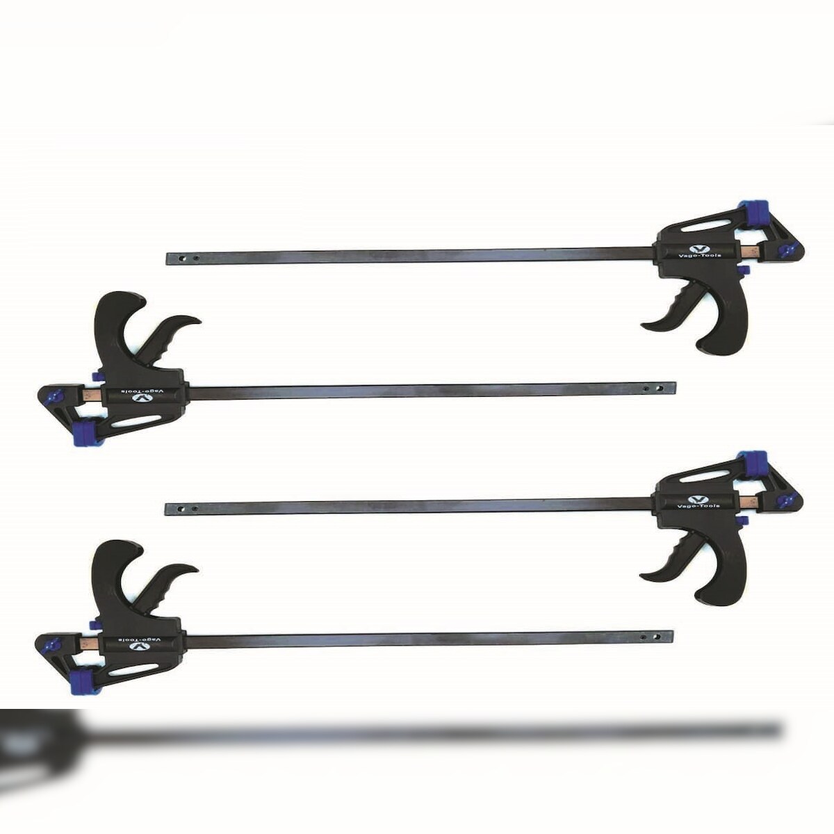 Vago-Tools 4x Schnellspannzwinge 900 mm Einhandzwinge Image