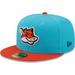 Men's New Era Aqua/Orange Zorros de Somerset Copa De La Diversion 59FIFTY Fitted Hat