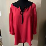 Disney Tops | Disney Snow White Blouse By Lauren Conrad Size Xl In Reddish Coral. | Color: Pink/Red | Size: Xl