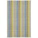 White 96 x 30 x 0.25 in Indoor/Outdoor Area Rug - White 96 x 30 x 0.25 in Indoor Area Rug - Dash and Albert Rugs Striped Handwoven Blue/Yellow/Indoor/Outdoor Area Rug Recycled P.E.T, | Wayfair