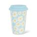 MDR Trading Inc. Daisy 12 oz Travel Mug, Silicone in Blue/White/Yellow | 5.5 H in | Wayfair AB-27-SHASTA-TOGO