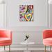 Oliver Gal Balloons by Tiago Magro - Floater Frame Painting on Canvas in Blue/Pink/Yellow | 20 H x 17 W x 1.5 D in | Wayfair 17879_16x20_CANV_WFL