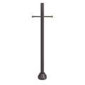 Solus SM6-ST 6" Surface Mount Aluminum Lamp Post w/ Cross Arm, Cast Aluminum Base & Decorative Cover, Hardware Included Aluminium/Metal | Wayfair