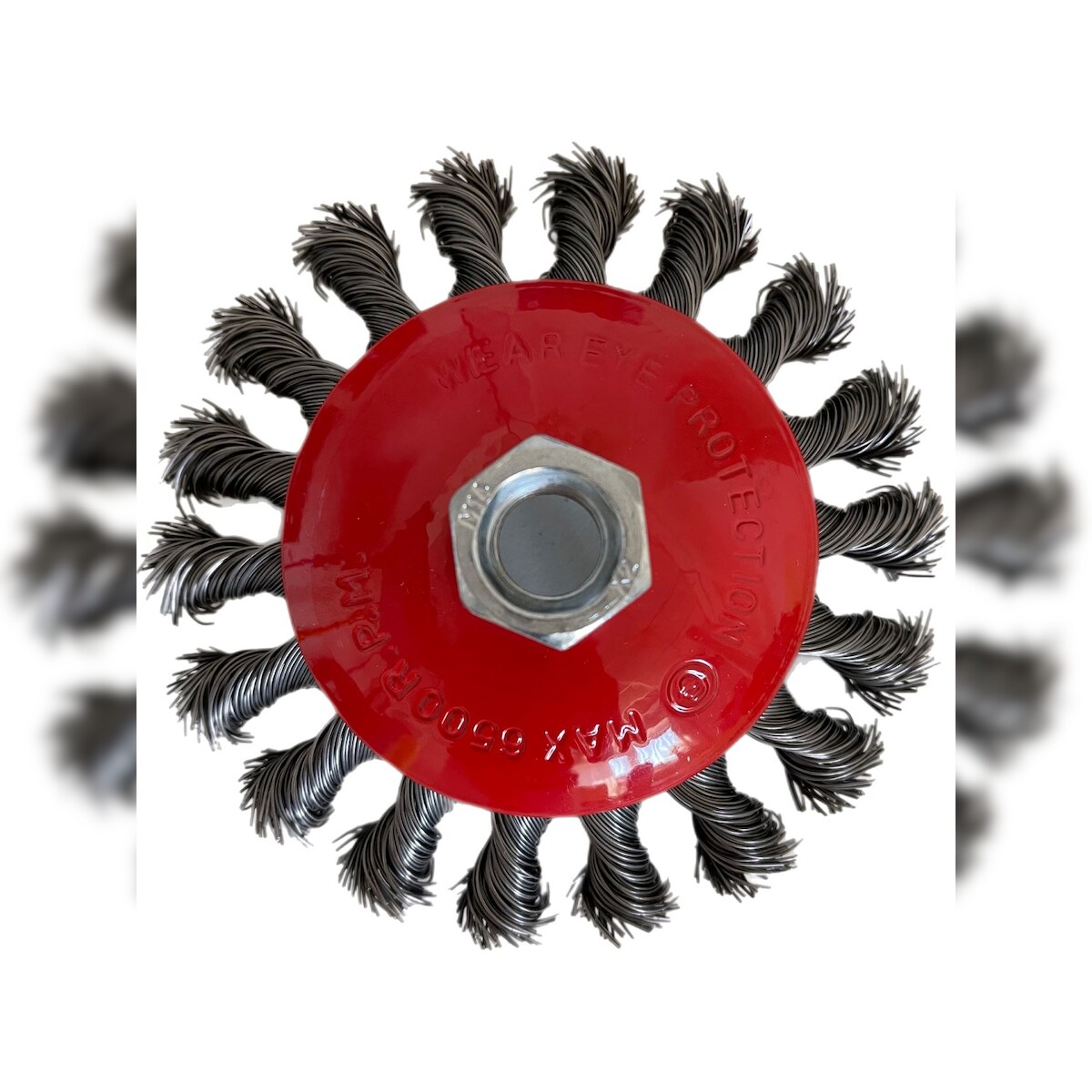 Vago-Tools 12x Kegelbürste 100mm gezopft Winkelschleifer Image