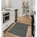 White Rectangle 3' x 5' Kitchen Mat - East Urban Home Striped Light Gray Area Rug | Wayfair CFE8AA136C384AAEACD1221DE3C2C8A7