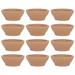 Corrigan Studio® Ceramic Tealight Candle Holder Terracotta Candle Saucers For Centerpiece Decor, Candle Tray, Set Of 12 in Brown | Wayfair