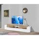 Dmora - Meuble tv de salon, Made in Italy, Meuble tv avec 4 portes et étagères, 220x45h51 cm,