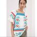 Anthropologie Tops | Anthropologie Seen Worn Kept Embroidered Tunic Top Nwt 2 Small | Color: Blue/White | Size: 2