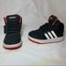 Adidas Shoes | Adidas Hoops 2.0 Mid Basketball Hightop Sneaker, Unisex 7k | Color: Black/White | Size: 7bb