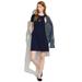 Madewell Dresses | Madewell Gallerist Ponte Dress Colorblock Black Navy Sz 2 | Color: Black/Blue | Size: 2