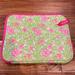 Lilly Pulitzer Accessories | Lilly Pulitzer Ipad Or Tablet Sleeve | Color: Green/Pink | Size: Os