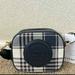 Coach Bags | Coach Mini Dempsey Camera Bag With Garden Plaid Print And Coach Patch Midnight. | Color: Black/White | Size: Os