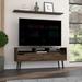 TUHOME Oslo Tv Stand for TVs up 51", 2 Drawers, 4 Legs, 3 Open Shelves