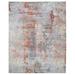 Shahbanu Rugs Gray Wool and Silk Hand Knotted Modern Abstract Design Thick and Plush Oversized Oriental Rug (12'0" x 15'3")