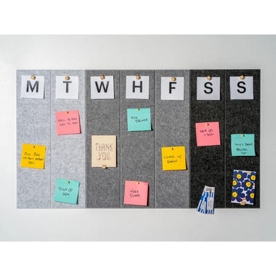 Weekly Calendar Gradient