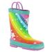 Western Chief Superstar Rain Boot - Girls 1 Youth Blue Boot Medium