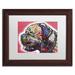 Trademark Fine Art Profile Mastiff by Dean Russo - Picture Frame Graphic Art Print on Canvas Canvas, Wood | 13.75 H x 16.75 W x 0.75 D in | Wayfair