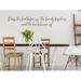 Story Of Home Decals Bless the Food Before Us the Family Beside Us & the Love Between Us Wall Decal Vinyl in Brown | 4 H x 23 W in | Wayfair