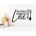 Story Of Home Decals This Kitchen Is Seasoned w/ Love Wall Decal Vinyl in Black | 13 H x 19.5 W in | Wayfair KITCHEN 230e