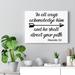 Trinx Acknowledge Him Proverbs 3:6 Christian Wall Art Bible Verse Print Ready to Hang Canvas in Black | 11 H x 14 W x 1.25 D in | Wayfair