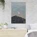 Red Barrel Studio® Full Moon Over The Mountain - 1 Piece Rectangle Graphic Art Print On Wrapped Canvas in White | 36 H x 24 W x 2 D in | Wayfair