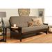 Wade Logan Flodin 82" Wide Full Futon & Mattress Microfiber/Microsuede in Brown | 37 H x 82 W x 31 D in | Wayfair 4E8C70E924BB42B5B71E9C4B79A0D092