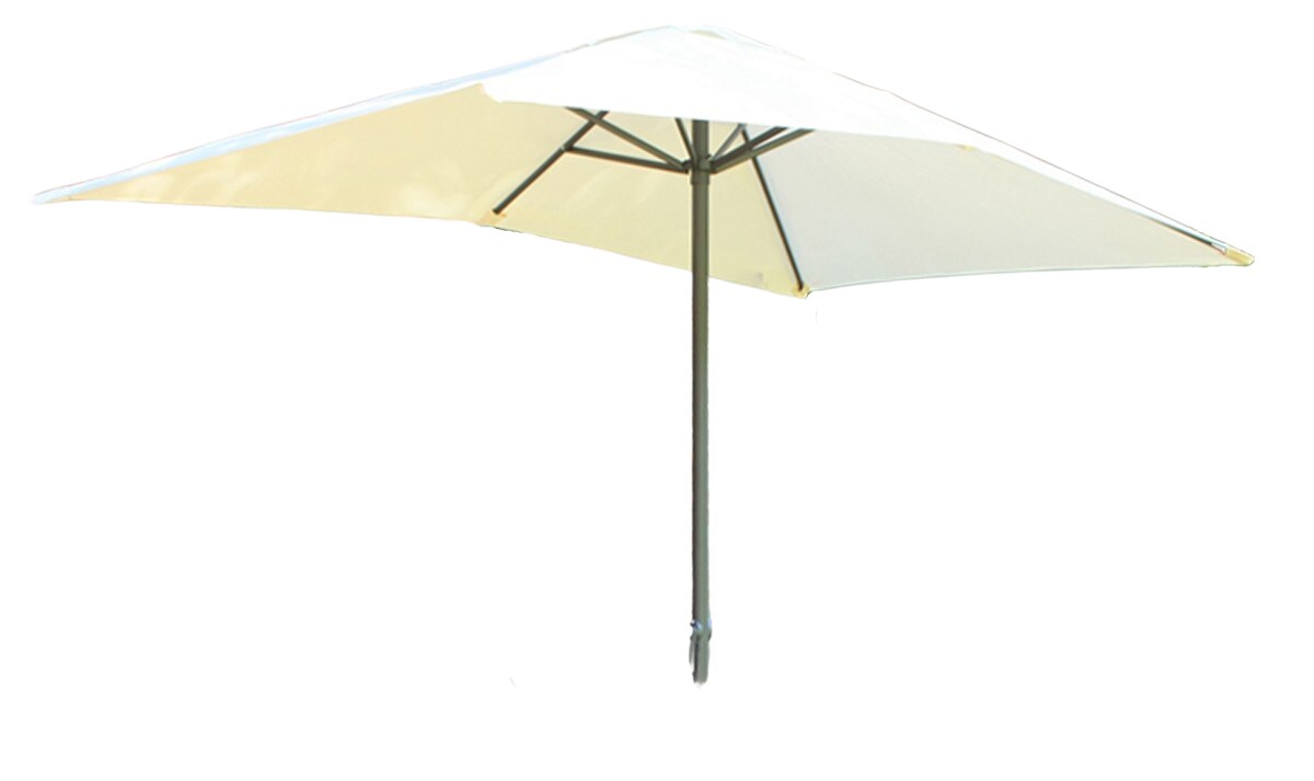 Gartenschirm Sonnenschutz Sonnenschirm Schirm mit 6 Streben 250 x 145 cm Creme