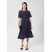 Petite Eleanor Fit And Flare Dress - Blue - Hobbs Dresses