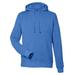 J America JA8879 Gaiter Pullover Hooded Sweatshirt in Cool Royal Blue Heather size XL | Cotton/Polyester Blend 8879