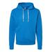 J America JA8871 Adult Triblend Pullover Fleece Hooded Sweatshirt in Royal Blue Solid size 2XL 8871