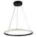 Artcraft Nova 19 Inch LED Large Pendant - AC6711BK