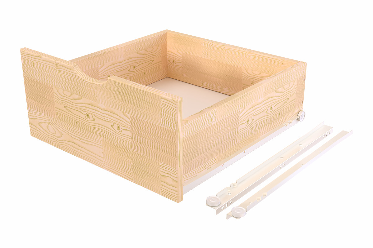 Tiroir de rangement pour cube 50 et 75 - Brut (sans vernis)