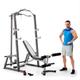 Marcy Pro Deluxe Cage System with Weightlifting Bench All-in-One Home Gym Equipment PM-5108 - N/A