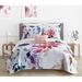 Chic Home Monserrate Palace 8 Piece Reversible Quilt Set Floral Watercolor Design Bed In A Bag Bedding