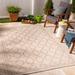 Enye 5'3" x 7' Traditional Outdoor Trellis Bone/Multi Brown/Cloud Gray/Nutmeg/Dark Gray/Light Beige/Cream/Tan/Peach Outdoor Area Rug - Hauteloom