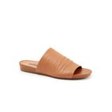 Wide Width Women's Camano Slide Sandal by SoftWalk in Tan (Size 7 1/2 W)