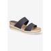 Women's Maryann Wedge Sandal by Easy Street in Navy (Size 10 M)