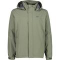 CMP Herren Regenjacke MAN JACKET SNAPS HOOD, Größe 54 in Grün