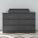 Storkcraft Brookside 6 Drawer Dresser w/ Nest Topper & Change Pad Nursery Set Wood in Gray | 33.43 H x 53.35 W x 16.73 D in | Wayfair