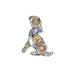 Red Barrel Studio® Eco-Friendly Quilling Dog Ornament Paper in Blue/Yellow | 4 H x 3 W x 0.25 D in | Wayfair 32B5100E92DD4468847DFC873DC83886