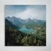 Loon Peak® Green Trees & Lake Under Blue Sky During Daytime - 1 Piece Rectangle Graphic Art Print On Wrapped Canvas in Blue/Green | Wayfair