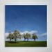 Latitude Run® Green Trees On Green Grass Field Under Sky During Daytime - 1 Piece Rectangle Graphic Art Print On Wrapped Canvas in Blue | Wayfair