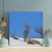 Red Barrel Studio® Leafless Tree On Snow Covered Ground Under Blue Sky During Daytime - 1 Piece Square Graphic Art Print On Wrapped Canvas Canvas | Wayfair