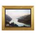 Loon Peak® View From West Point Wall Art - 41"W X 29.5"H - Gold Frame - Multicolor Fabric in Brown/Green | 29.5 H x 41.3 W x 1.6 D in | Wayfair
