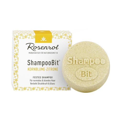 Rosenrot Naturkosmetik - ShampooBit® festes Shampoo Kornblume-Zitrone 1 St
