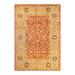 Overton Hand Knotted Wool Vintage Inspired Traditional Mogul Orange Area Rug - 6' 3" x 8' 10"